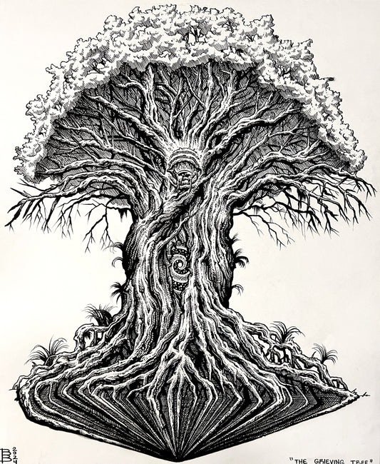 “THE GRIEVING TREE” 14in x 17in ORIGINAL