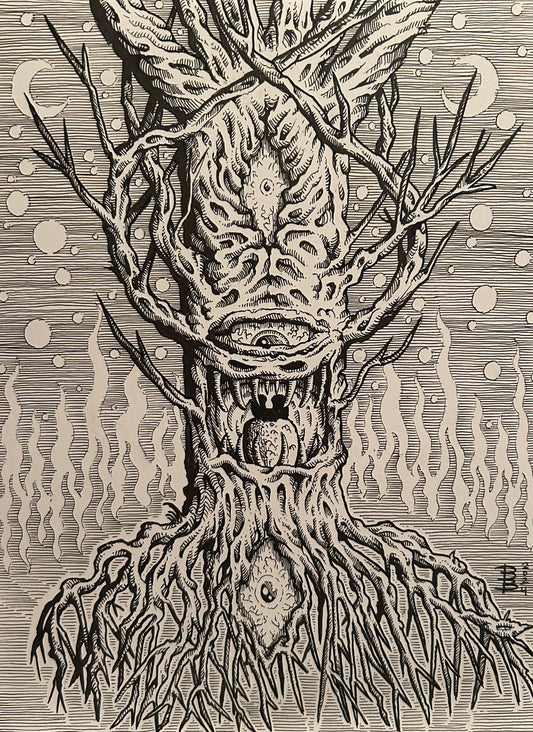 “THE DOOM TREE” 9in x 12in ORIGINAL